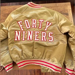 Vintage Niners Gold NFL Stahl-Urban Jacket